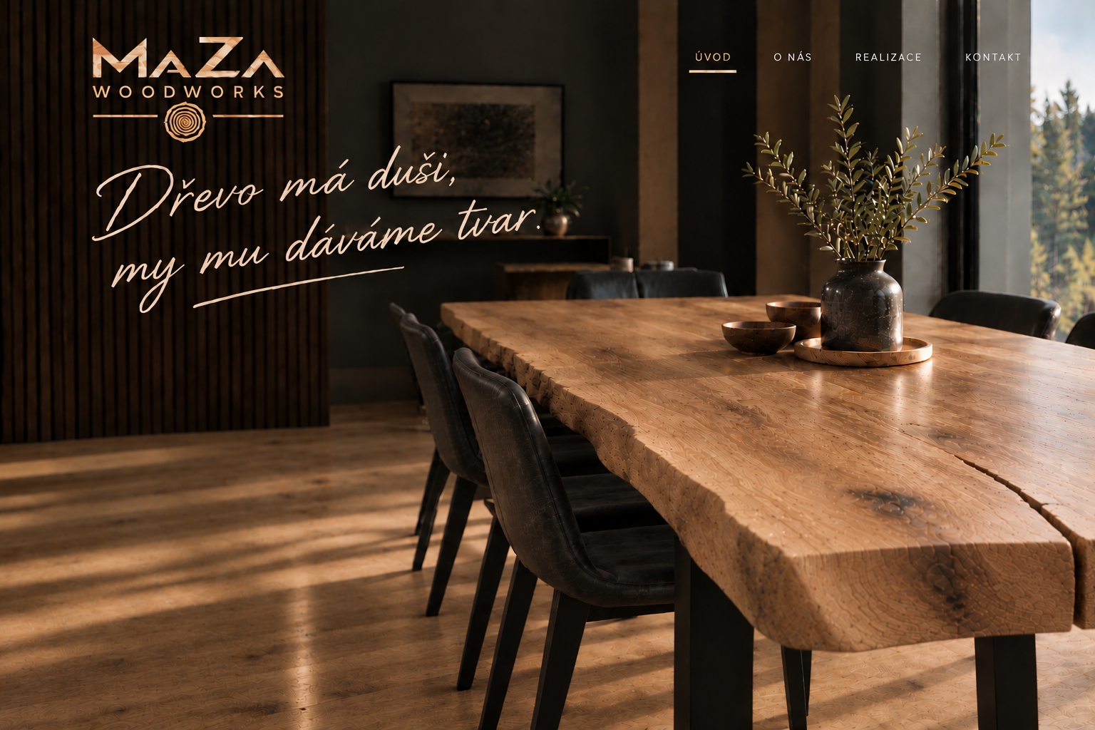 MaZa Woodworks – Dřevo má duši, my mu dáváme tvar.
